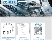 Tablet Screenshot of kohler.ch